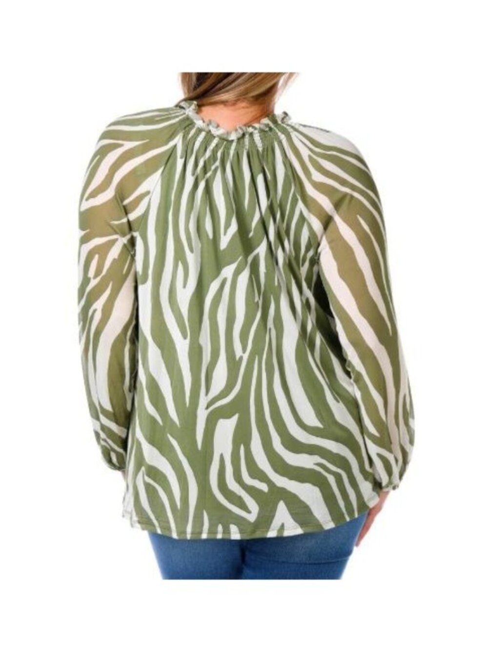 Harper 241 Animal Print Ruffle Top 2X - Picture 11 of 11
